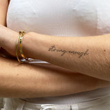 Custom Quote & Text Tattoo