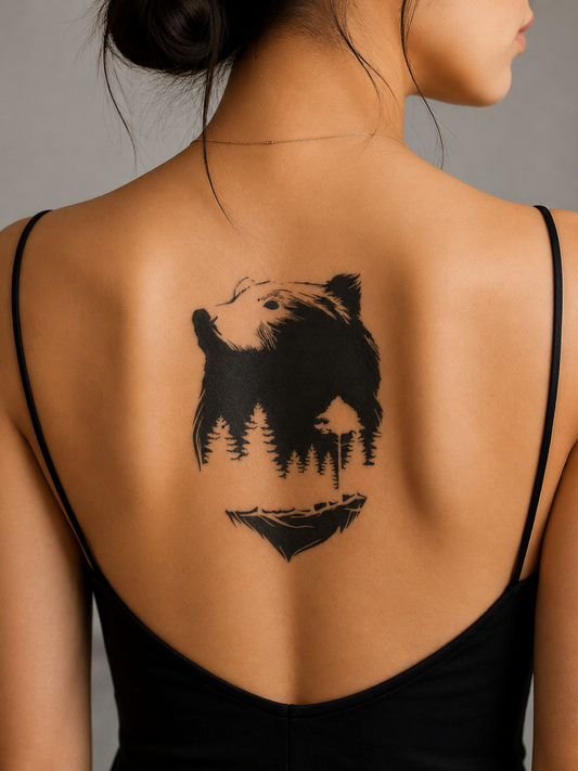 Night Moon Grizzly Bear