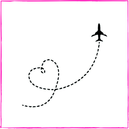 Airplane heart trail