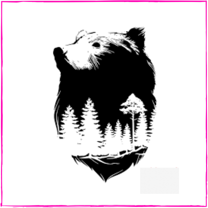 Night Moon Grizzly Bear