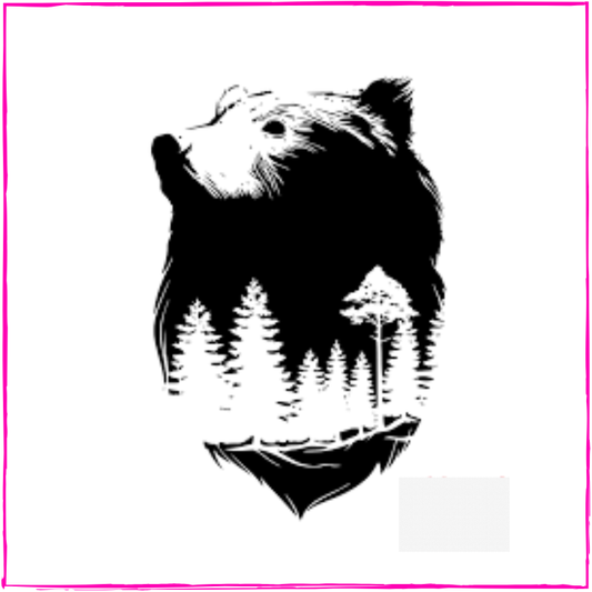 Night Moon Grizzly Bear