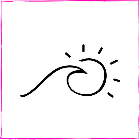 Fine line wave & sun
