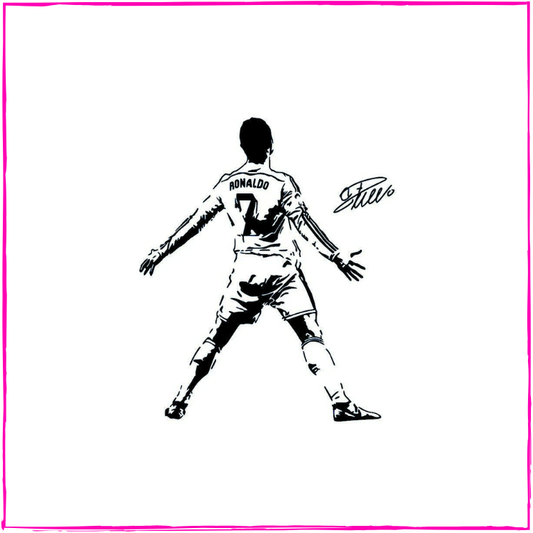Ronaldo back-view goal celebration